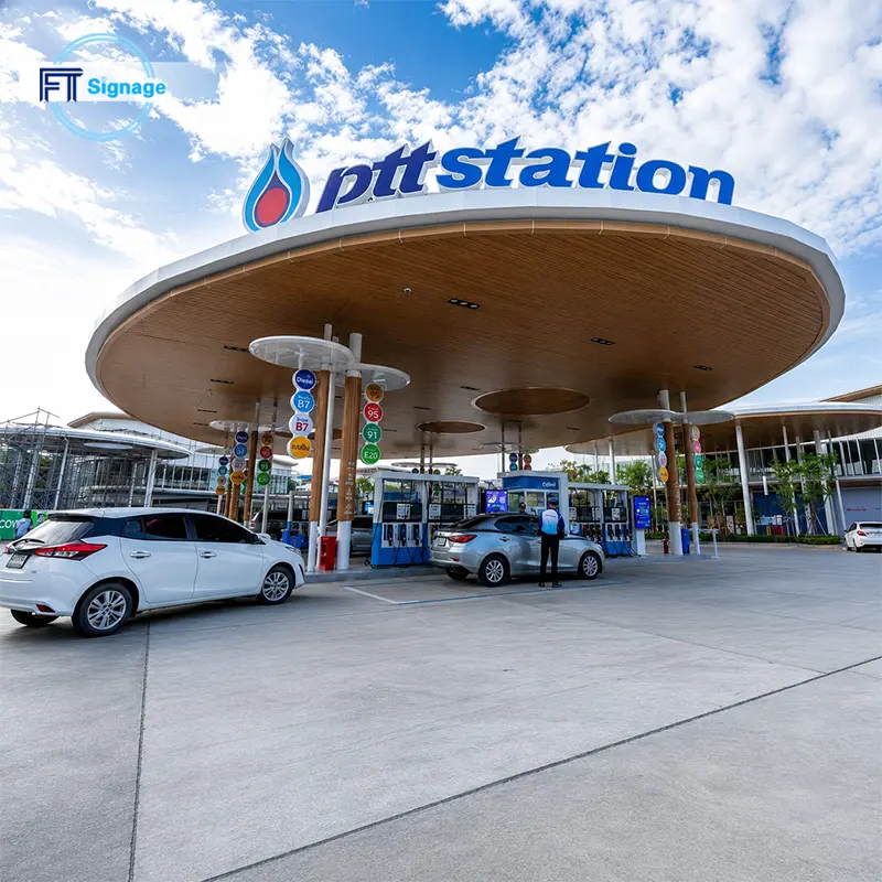 GasFuel Station Canopy Sign - 3