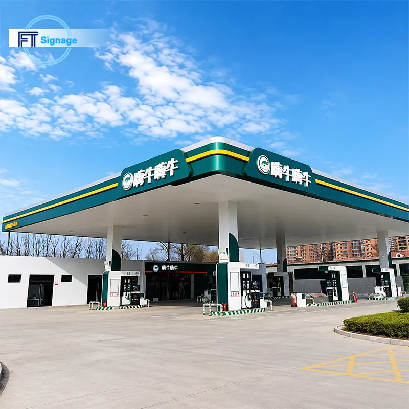GasFuel Station Canopy Sign - 3