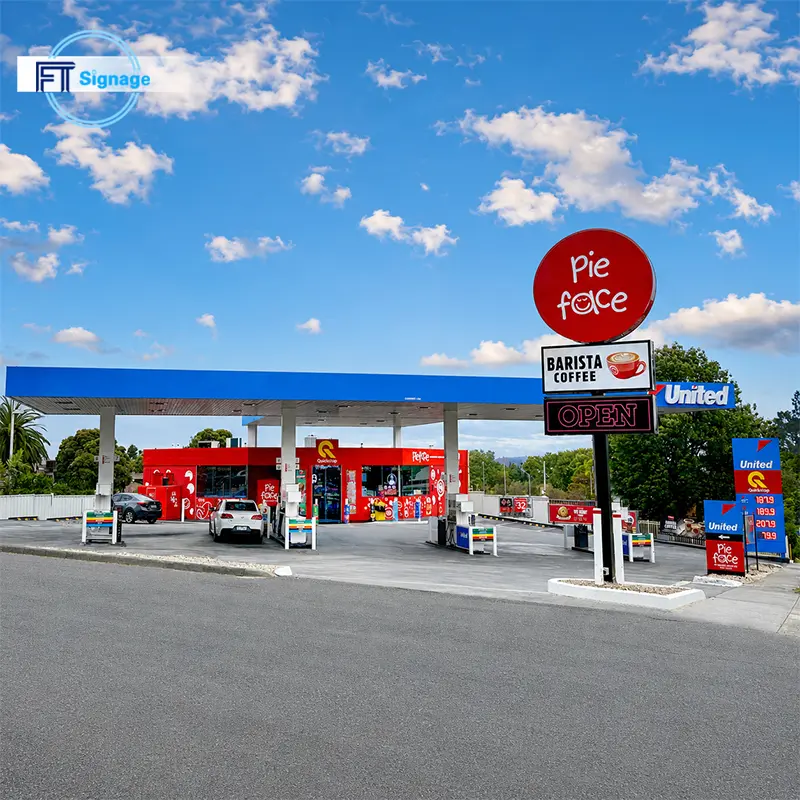 GasFuel Station Canopy Sign - 4