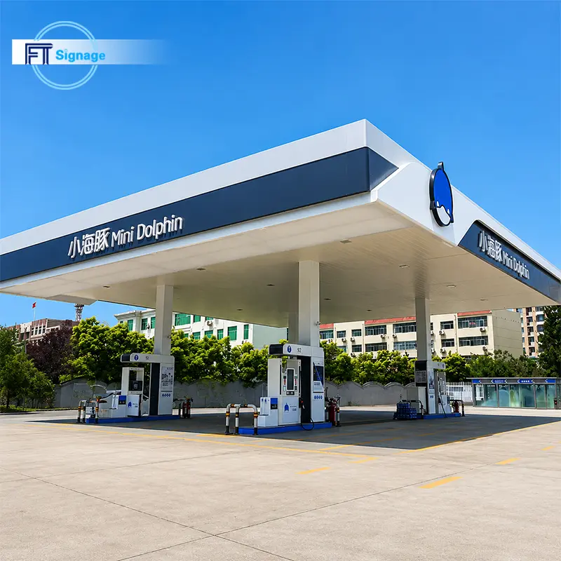 GasFuel Station Canopy Sign - 1