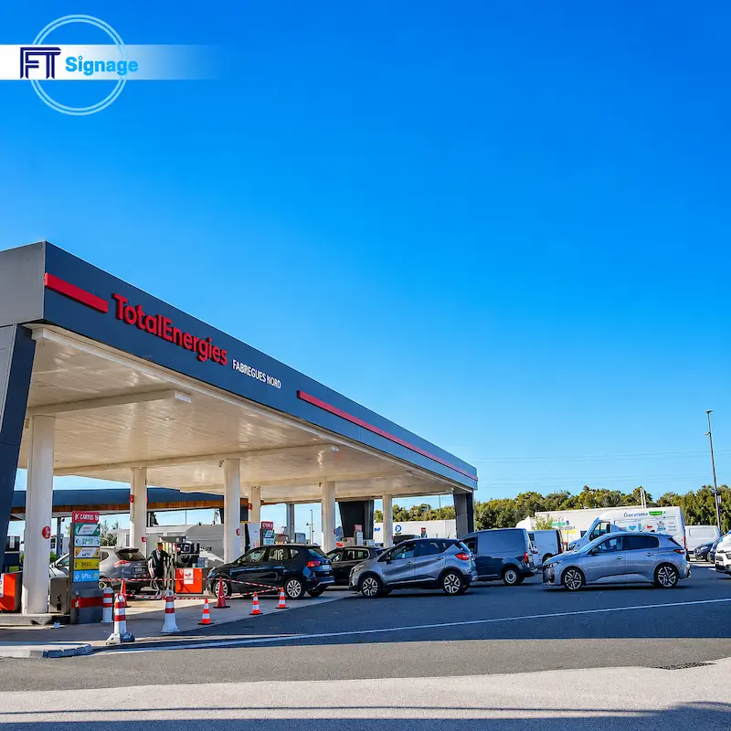 GasFuel Station Canopy Sign
