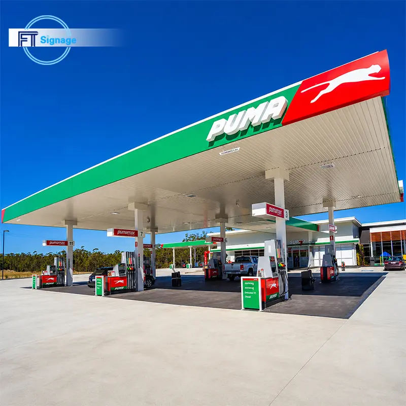 GasFuel Station Canopy Sign - 2