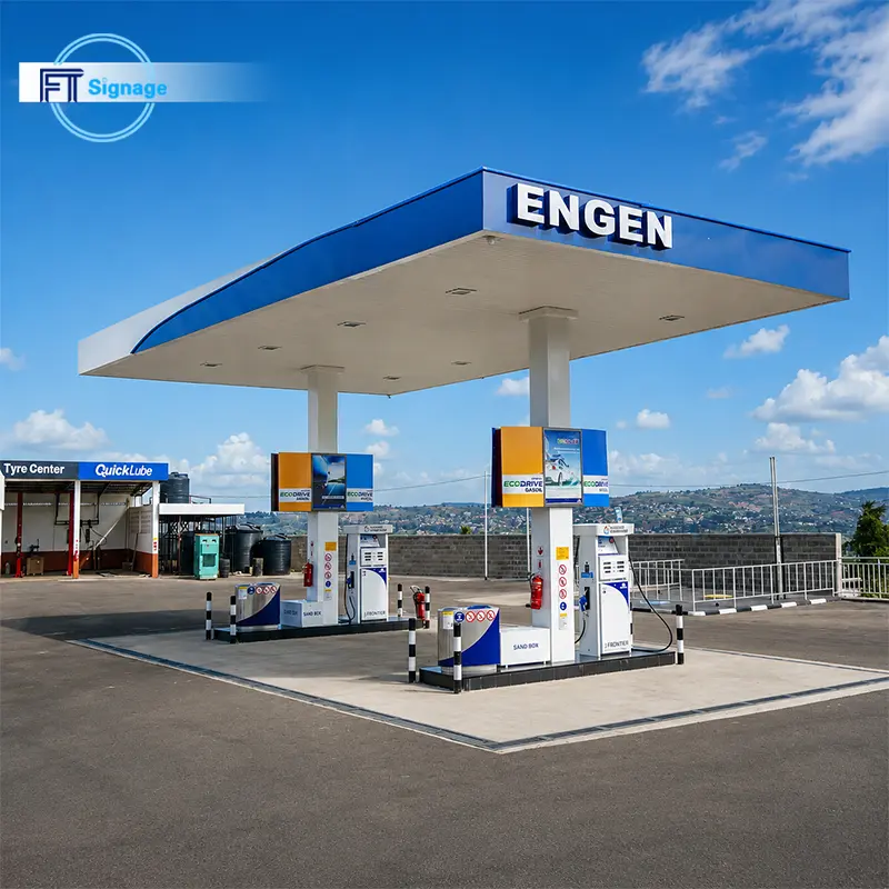 GasFuel Station Canopy Sign - 2