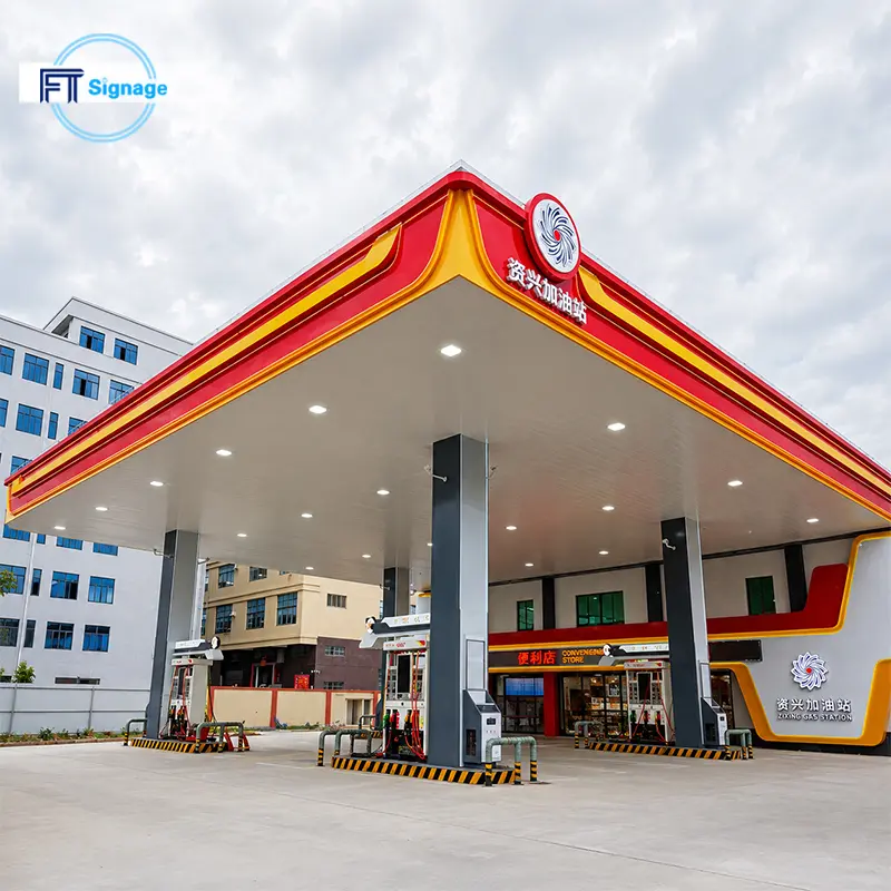GasFuel Station Canopy Sign