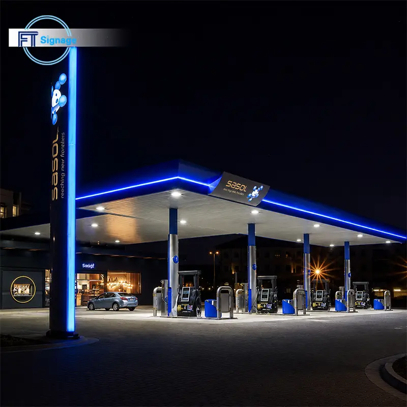GasFuel Station Canopy Sign - 1