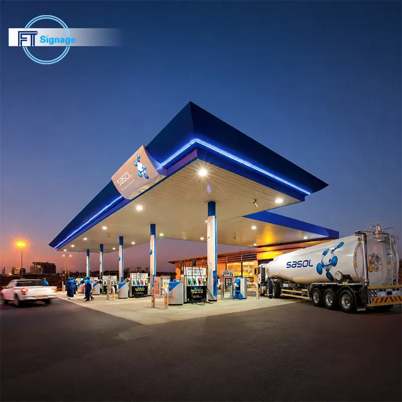 GasFuel Station Canopy Sign