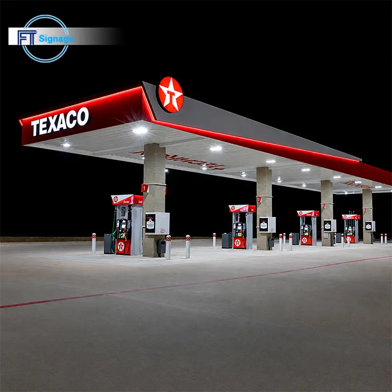 GasFuel Station Canopy Sign - 4