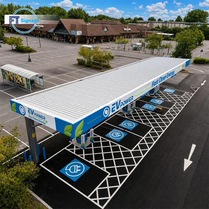 GasFuel Station Canopy Sign - 3