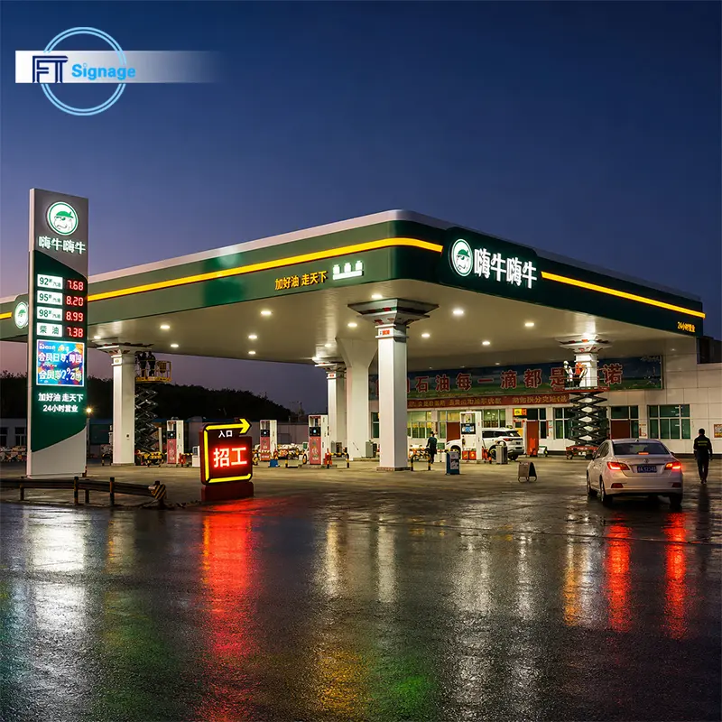 GasFuel Station Canopy Sign - 2