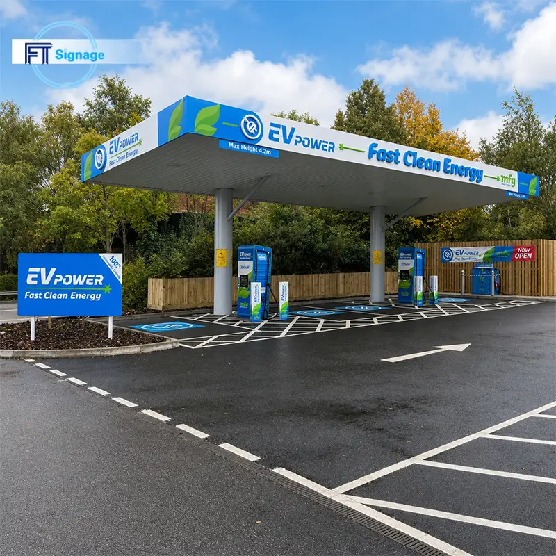 GasFuel Station Canopy Sign