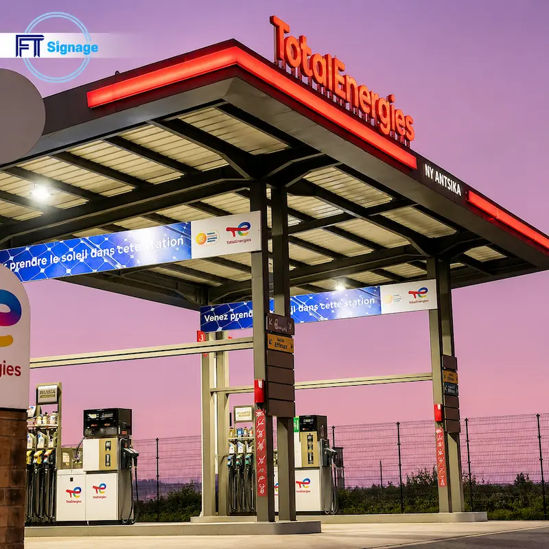 GasFuel Station Canopy Sign - 4