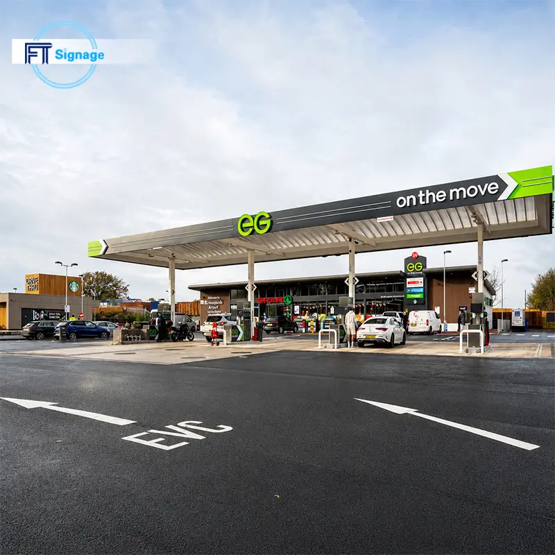 GasFuel Station Canopy Sign - 3