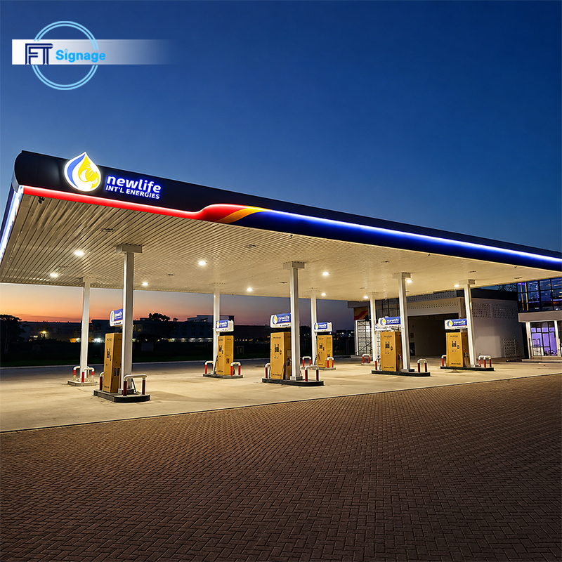GasFuel Station Canopy Sign