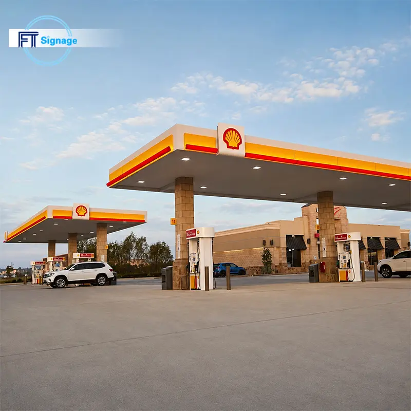 GasFuel Station Canopy Sign - 4