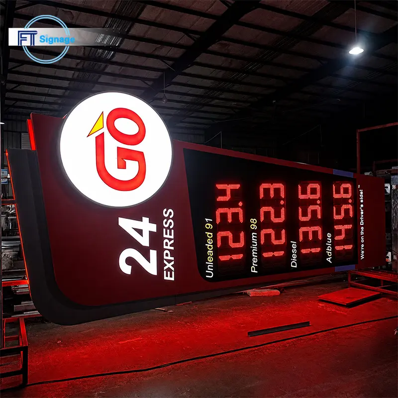 Gas & Fuel Station Price Tower - 2