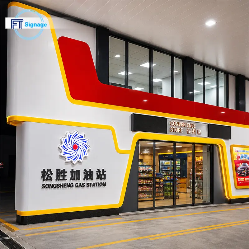 GasFuel Station Canopy Sign - 4