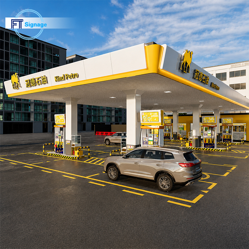 GasFuel Station Canopy Sign - 5
