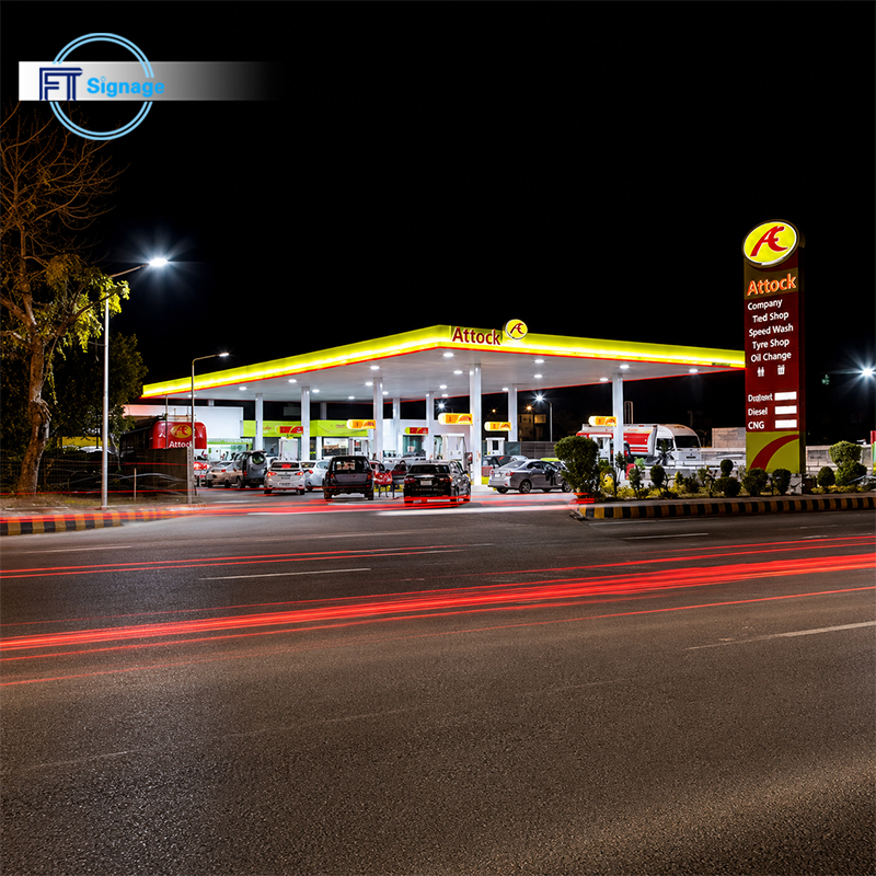 GasFuel Station Canopy Sign - 2