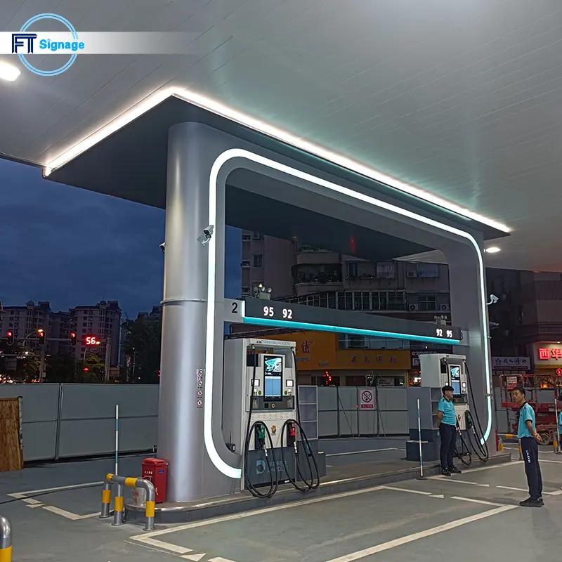 GasFuel Station Canopy Sign - 1
