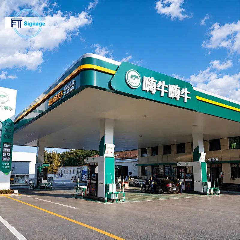 GasFuel Station Canopy Sign - 4