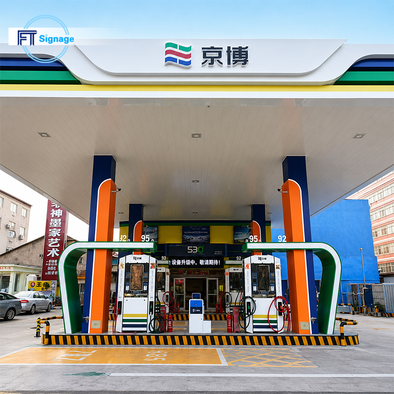GasFuel Station Canopy Sign - 5