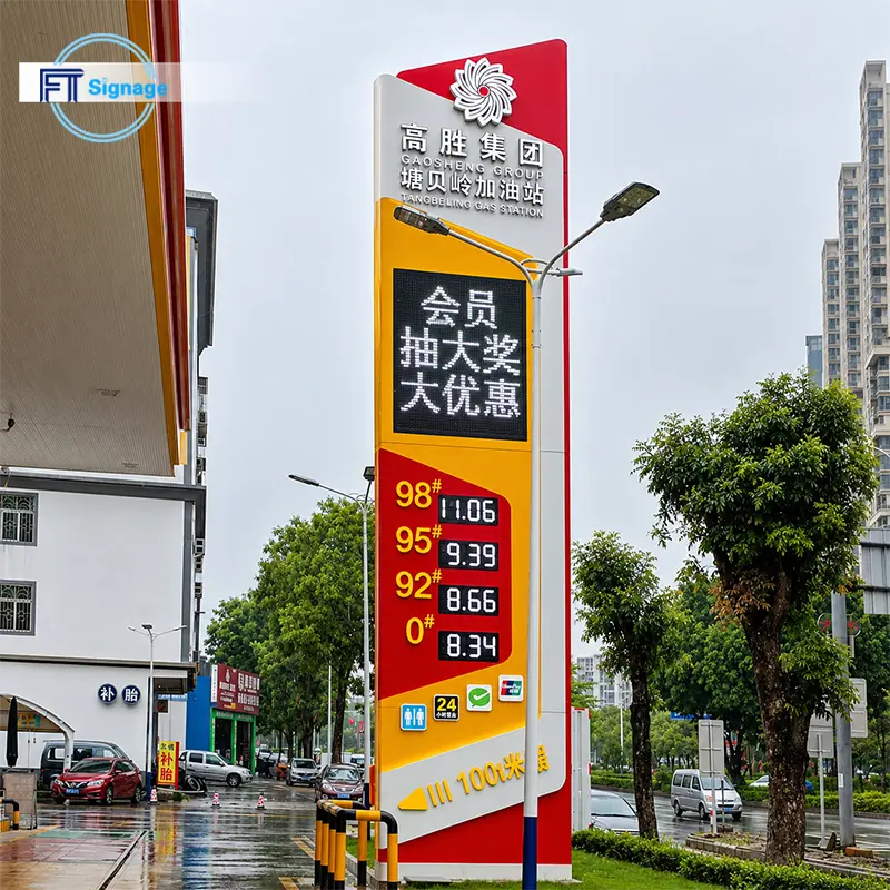 Gas & Fuel Station Price Tower - 2