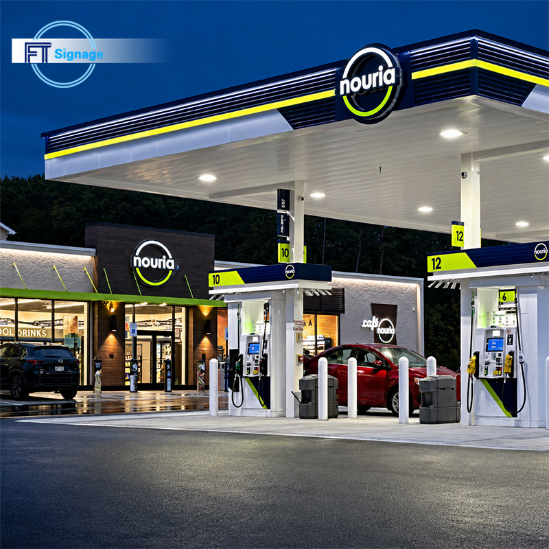 GasFuel Station Canopy Sign - 4