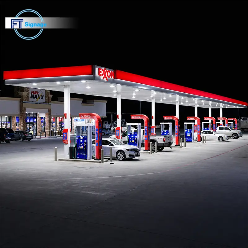 GasFuel Station Canopy Sign - 3