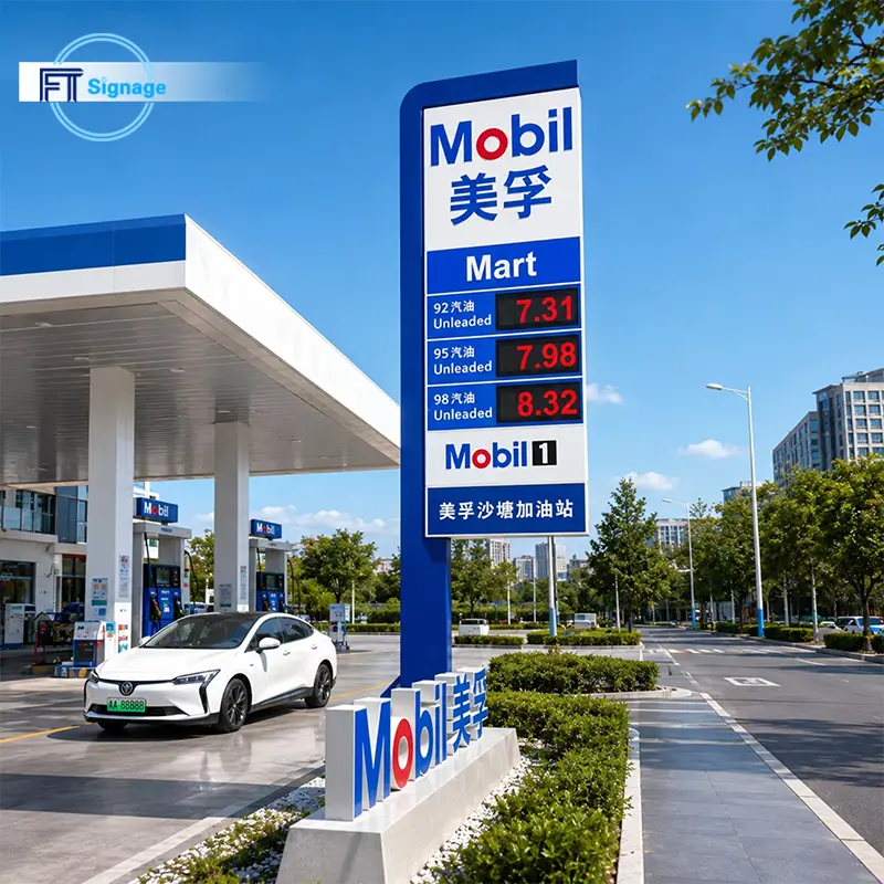 Gas & Fuel Station Price Tower