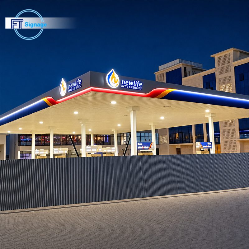 GasFuel Station Canopy Sign - 5