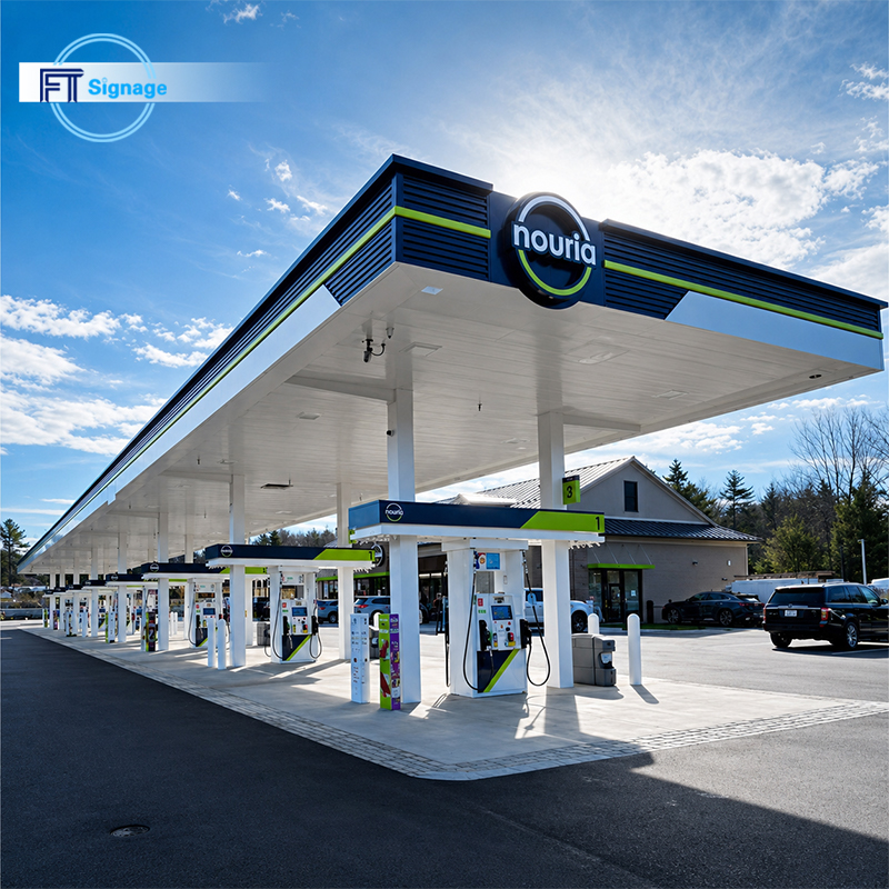 GasFuel Station Canopy Sign - 1