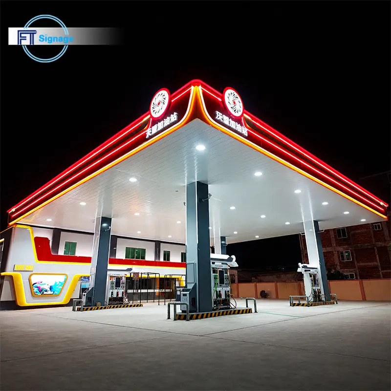 GasFuel Station Canopy Sign - 4
