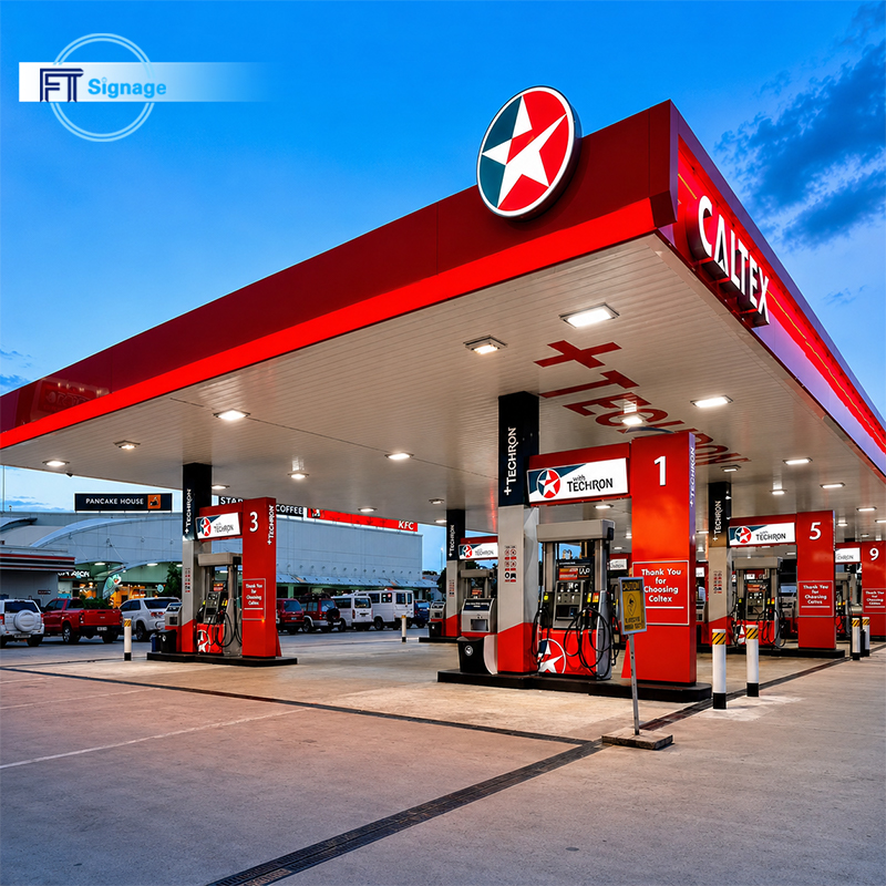 GasFuel Station Canopy Sign