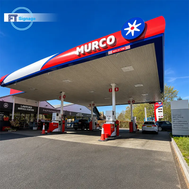 GasFuel Station Canopy Sign - 3