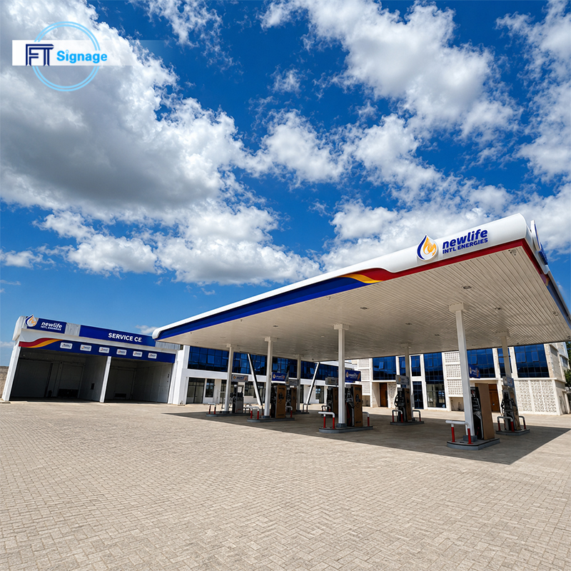 GasFuel Station Canopy Sign - 2