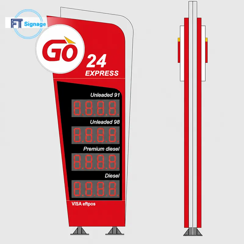 Gas & Fuel Station Price Tower