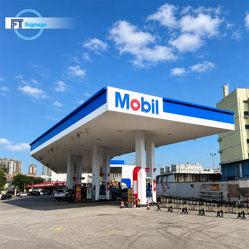 GasFuel Station Canopy Sign - 2