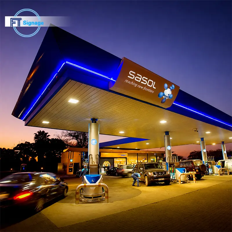 GasFuel Station Canopy Sign - 4