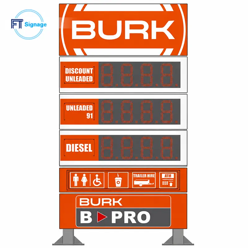 Gas & Fuel Station Price Tower - 4