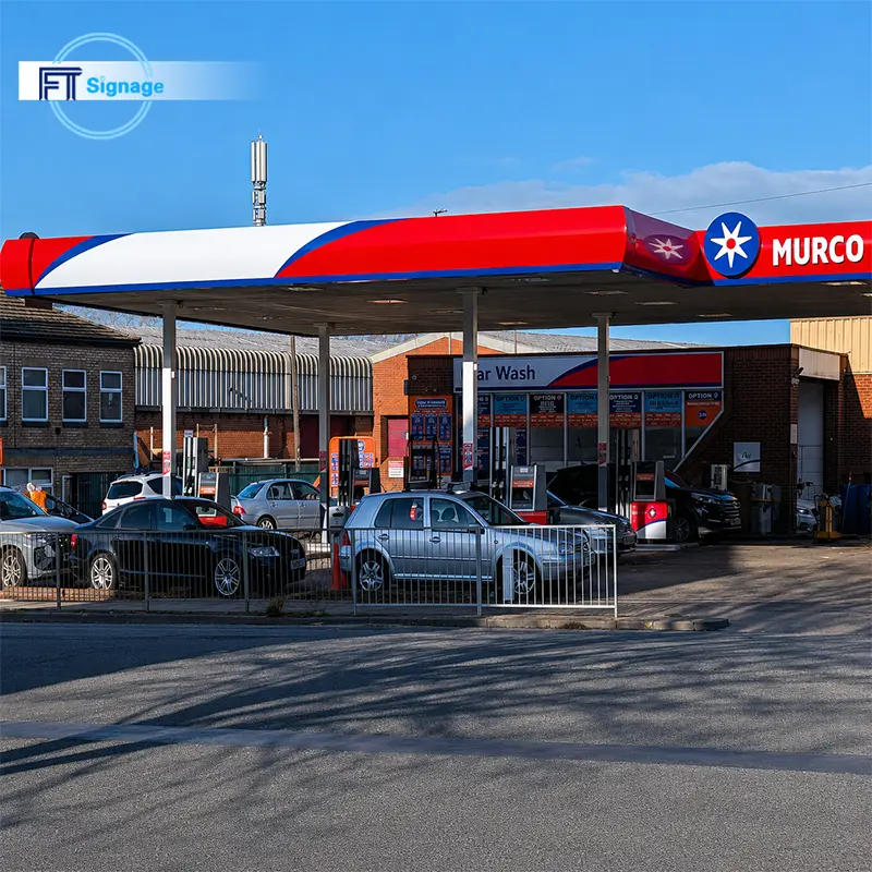 GasFuel Station Canopy Sign - 2