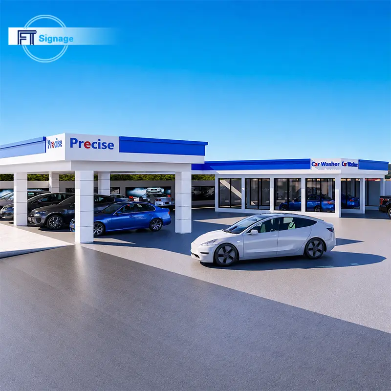 GasFuel Station Canopy Sign - 1