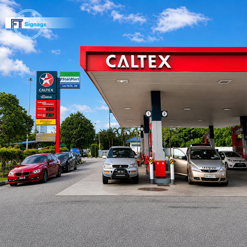 GasFuel Station Canopy Sign - 3