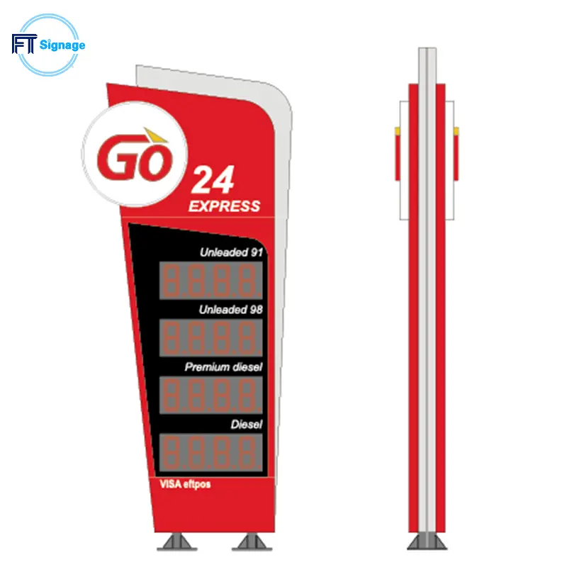 GasFuel Station Canopy Sign - 5