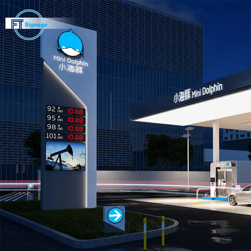 Gas & Fuel Station Price Tower - 5