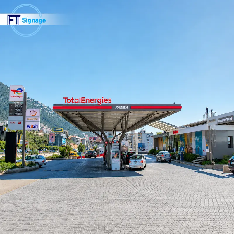 GasFuel Station Canopy Sign - 3