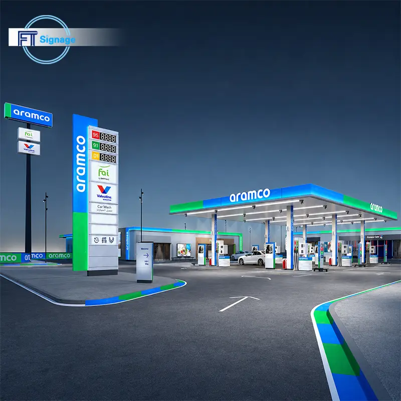 GasFuel Station Canopy Sign - 3