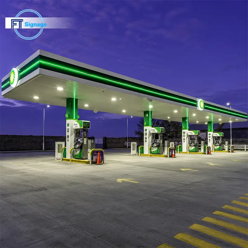 GasFuel Station Canopy Sign - 2