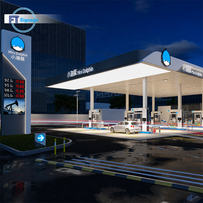 GasFuel Station Canopy Sign