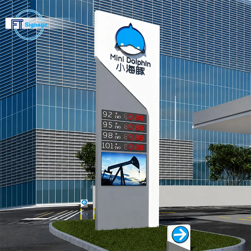 Gas & Fuel Station Price Tower - 2