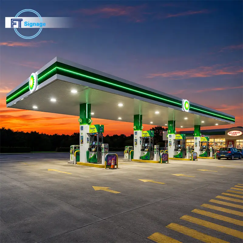 GasFuel Station Canopy Sign - 3
